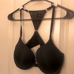 Black bra with fun black back detail